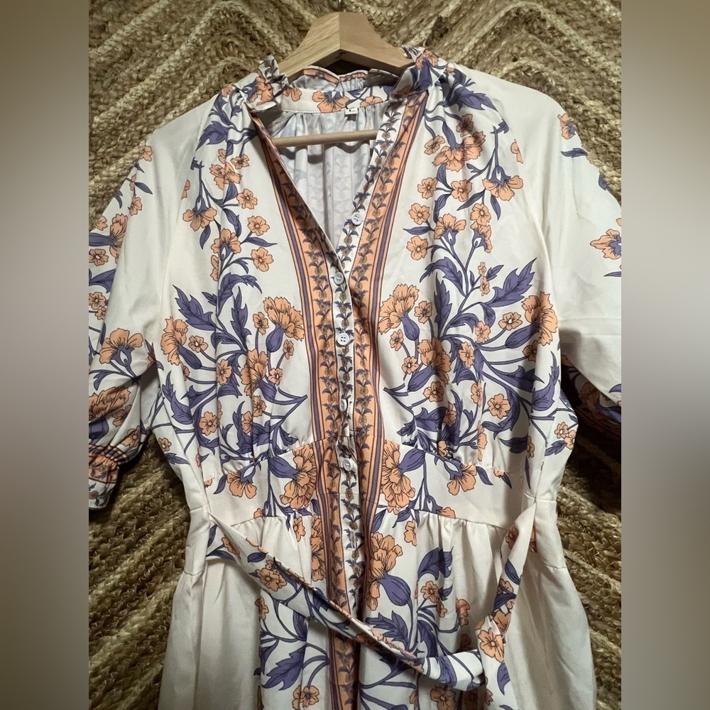 Women's Bohemian Boho Chic Earthy Eclectic Dress,Size L,Vintage,Rare Find - Picture 3 of 13